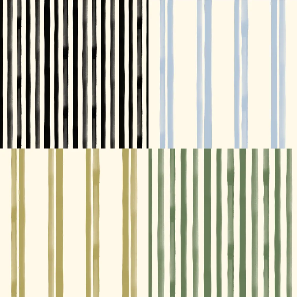 A grid of 4 classic designs by gabrielleneildesign
