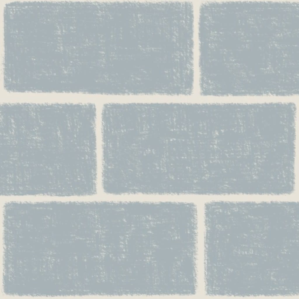 Textured Subway Tiles Wallpaper by stacywarddesign