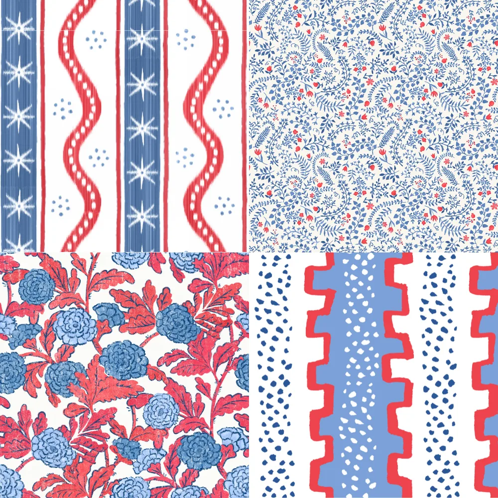 A grid of 4 Americana designs from danika_herrick