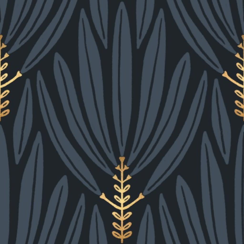 Cleopatra (navy) Wallpaper by amy_maccready.