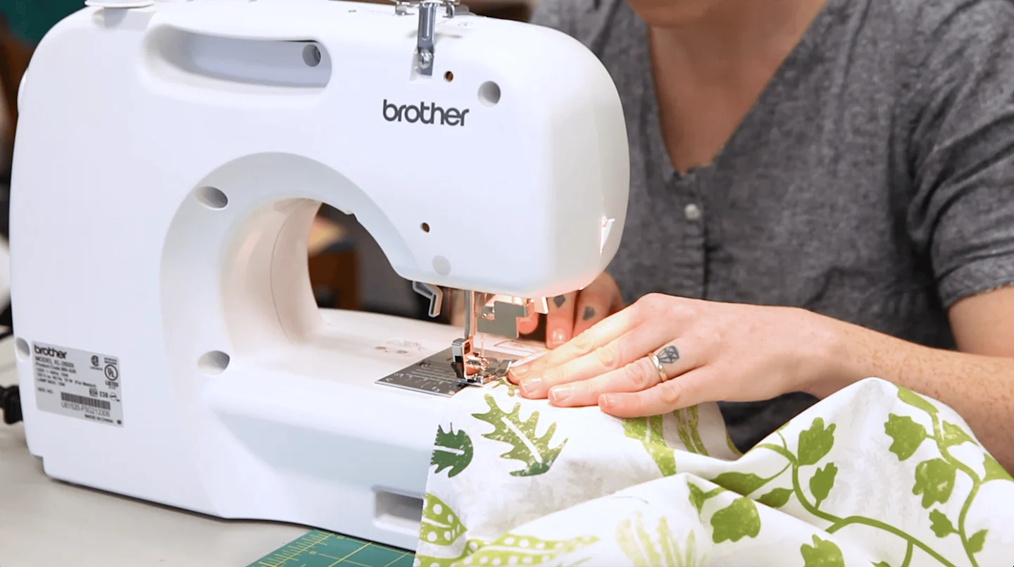 DIY Drawstring Backpack - hem the raw edges | Spoonflower Blog