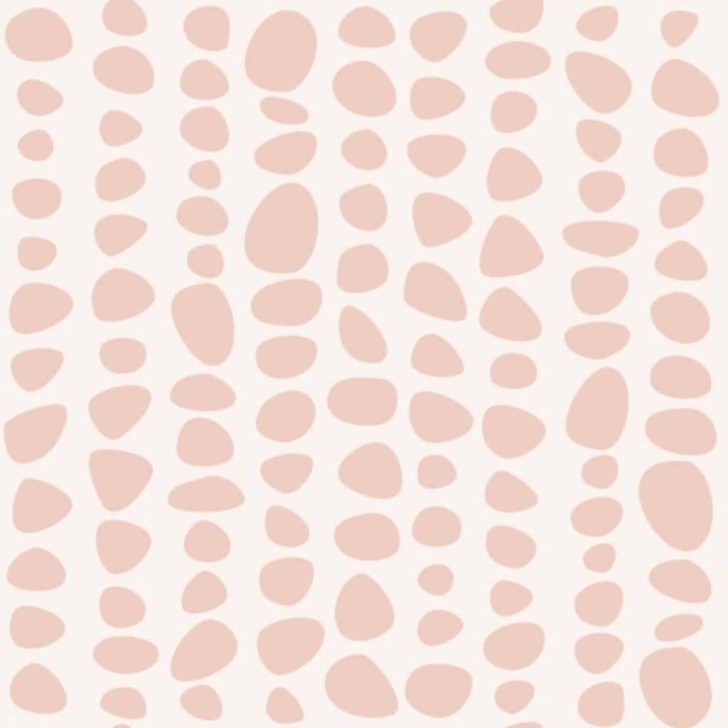 pebble stripes blush pink Wallpaper by nicsquirrell