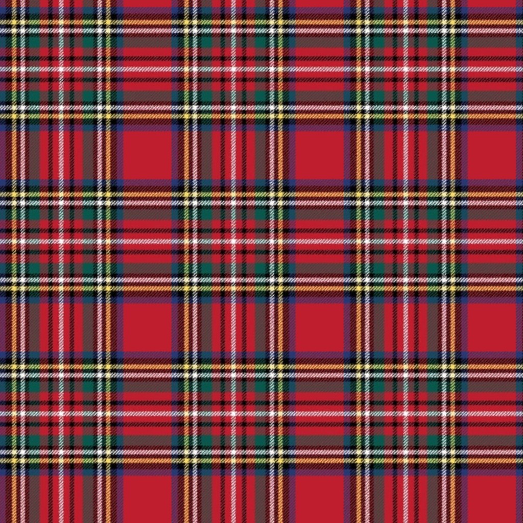 MED royal stewart tartan style 1 - 4" repeat perfect for christmas Fabric by misstiina