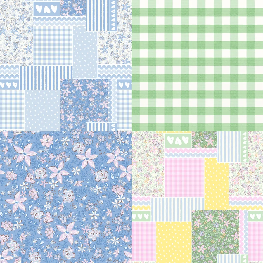 A grid of 4 patchwork designs from jac_slade