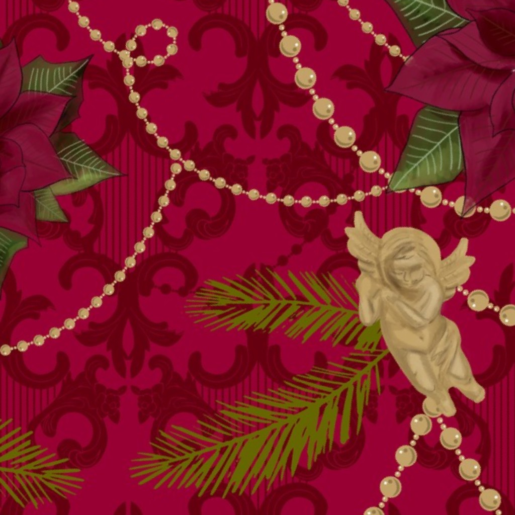 Christmas deco fabric by vivibelles
