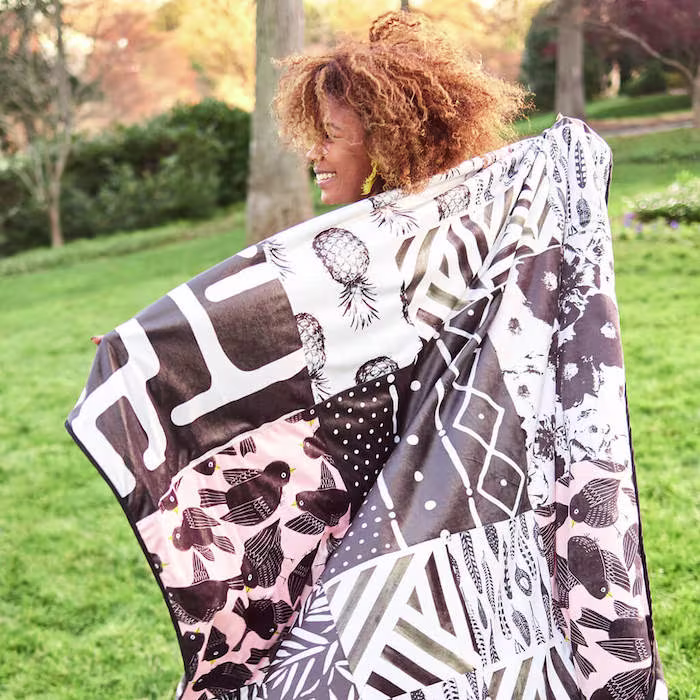 Close-up of Minky fabric displaying its ultra-soft, plush pile texture