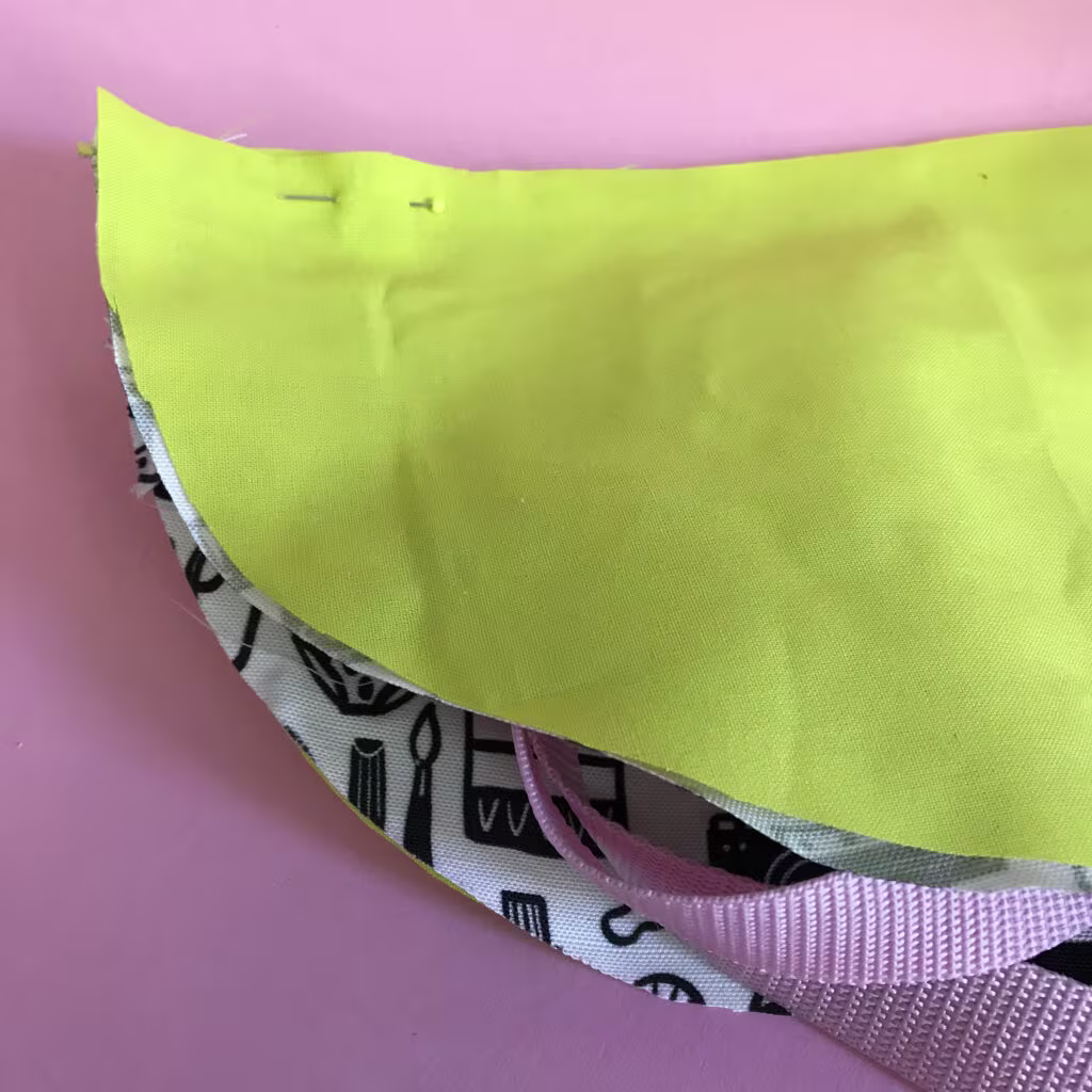 Stitch the bum bag pieces together | Spoonflower Blog