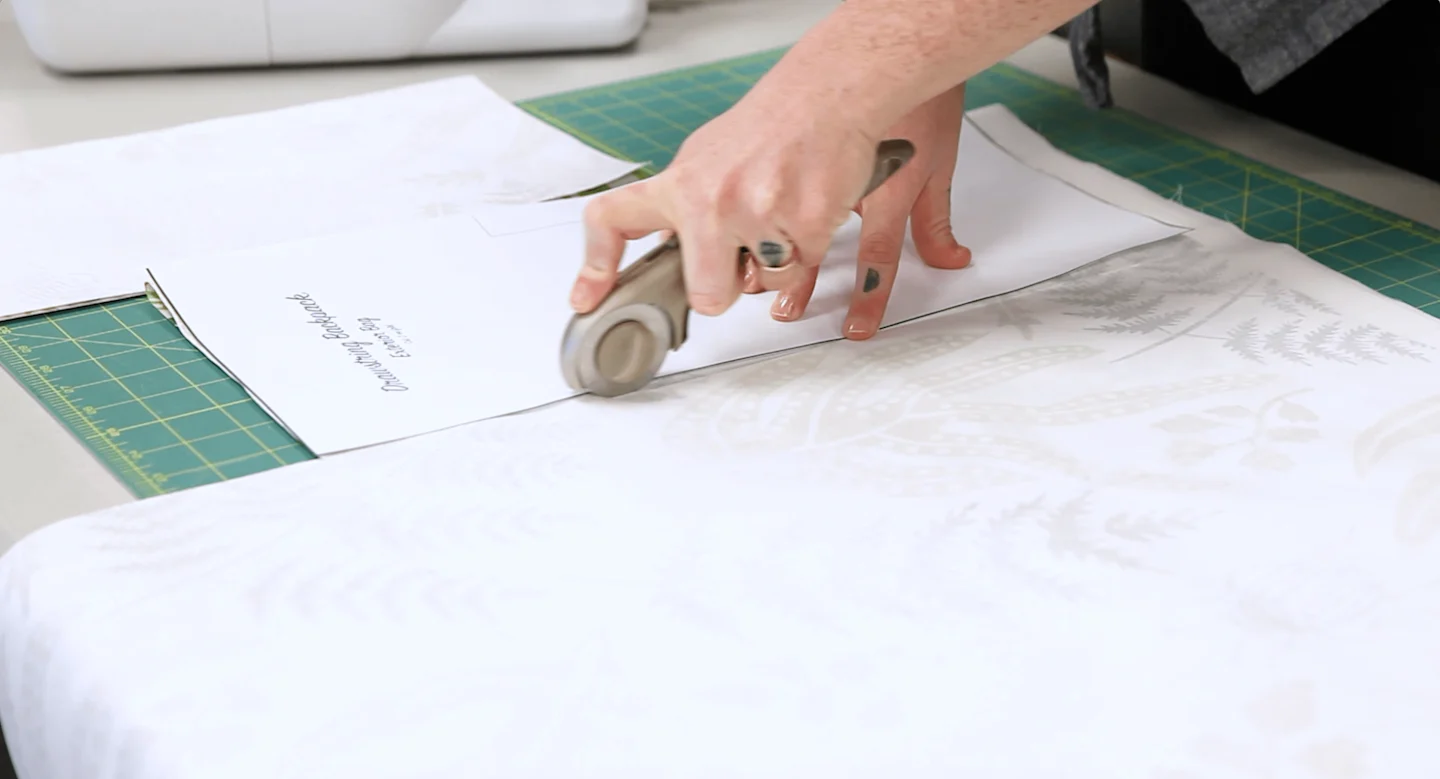 DIY Drawstring Backpack - cut out pattern pieces | Spoonflower Blog