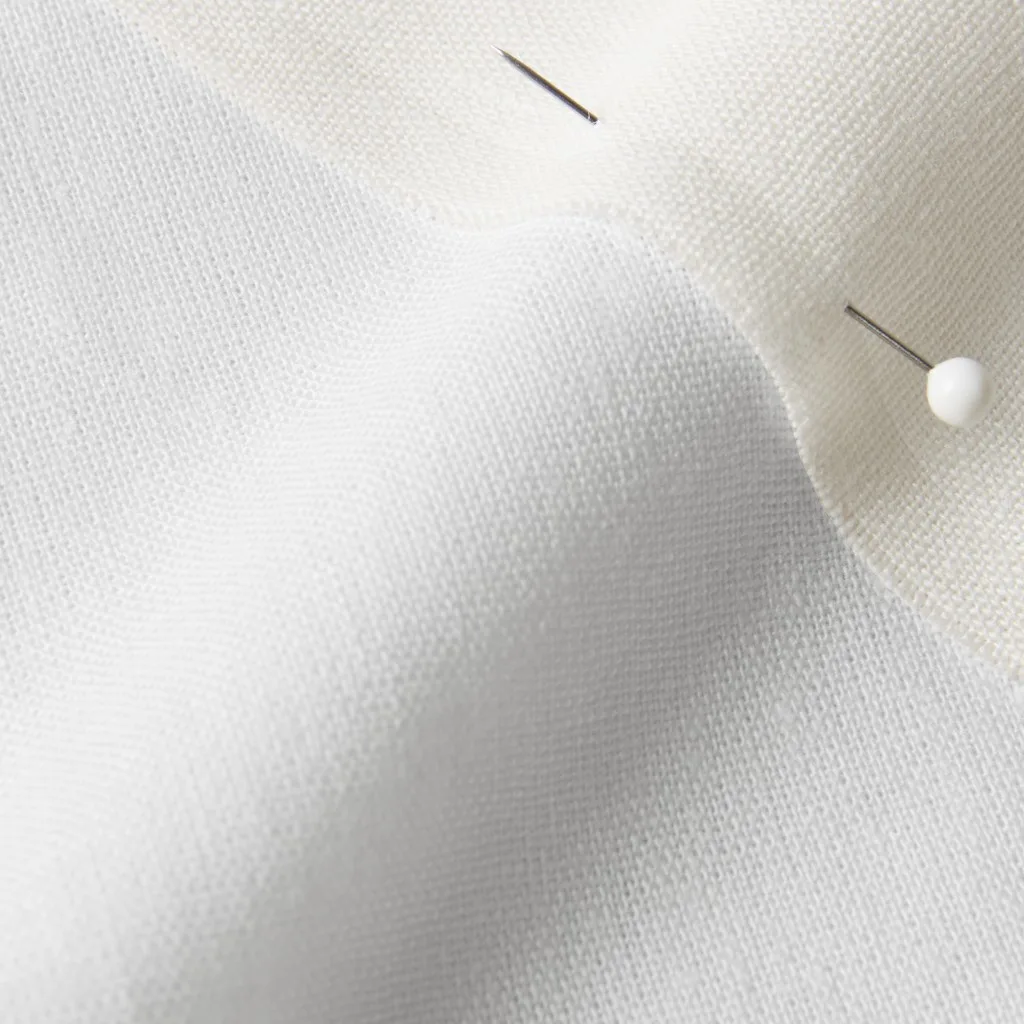 Close up of unprinted Essex Linen Fabric.