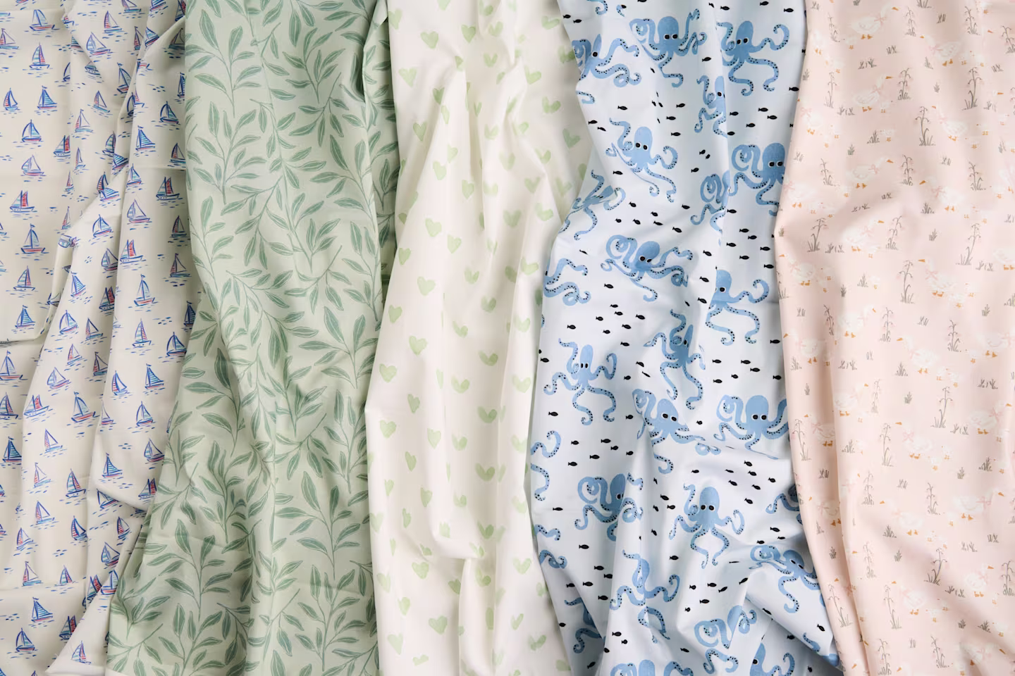 Spoonflower assortment of fabric and designs