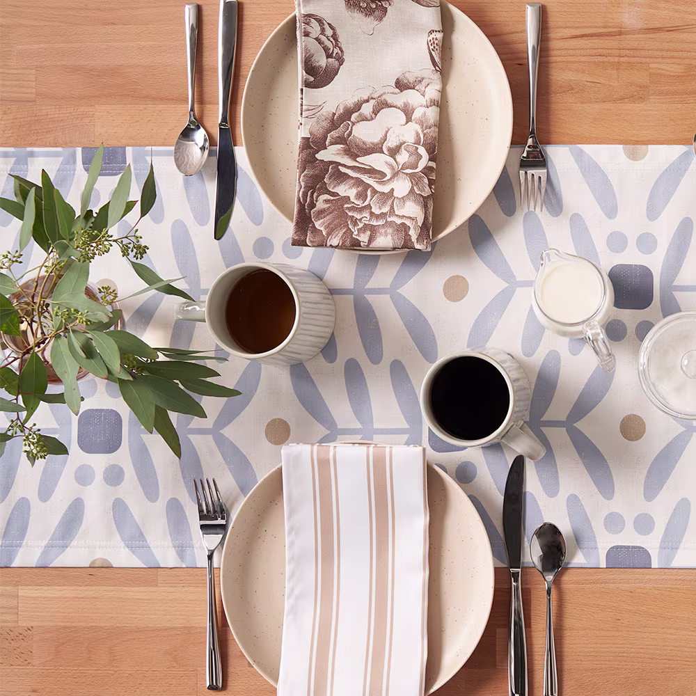 Farmhouse Inspired table runner and dinner napkins