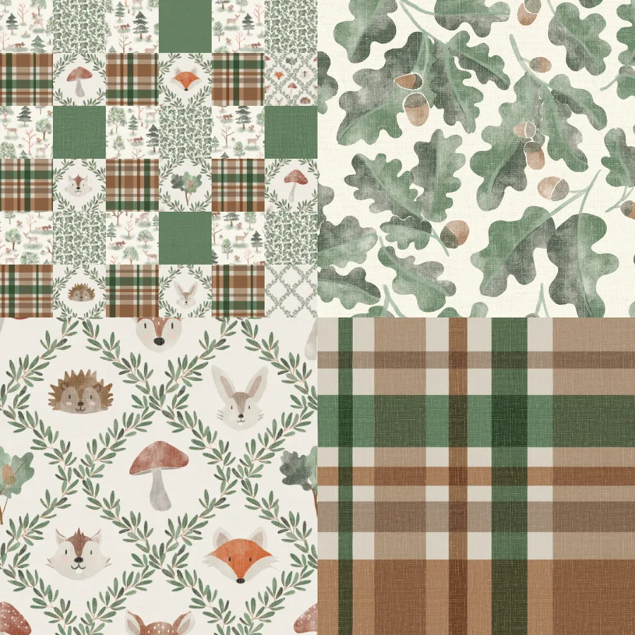 A grid of 4 patchwork designs from melly_williams_studio