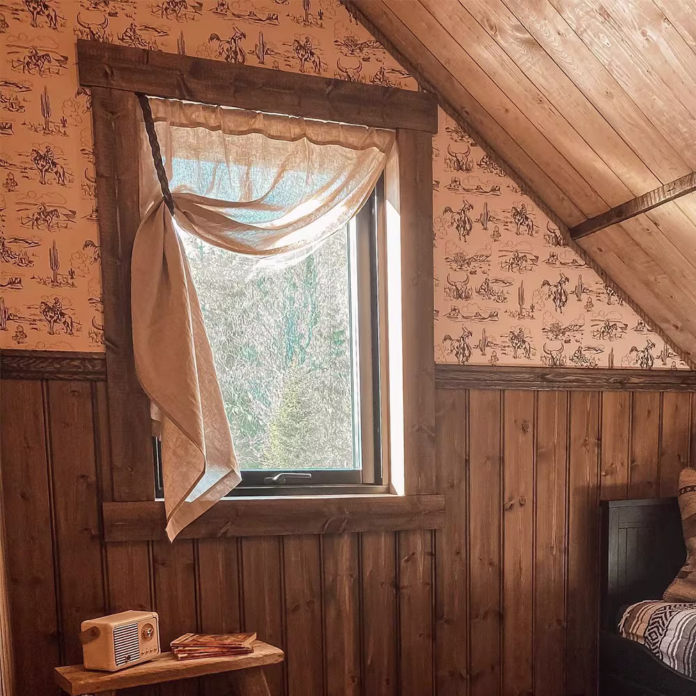 Room with a Cowboy Toile Wallpaper by emmabrereton.