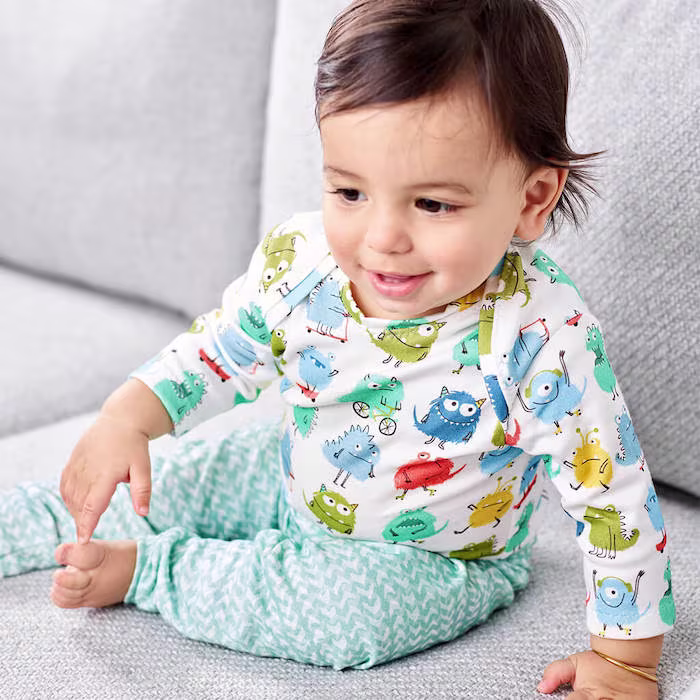 Organic Cotton Knit Brava fabric styled to highlight its organic, comfortable quality