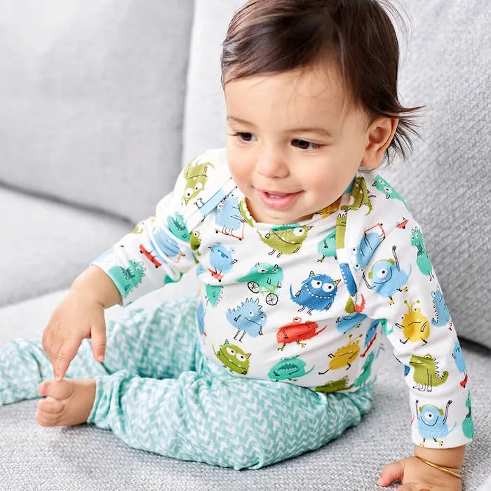Organic Cotton Knit Brava fabric styled to highlight its organic, comfortable quality