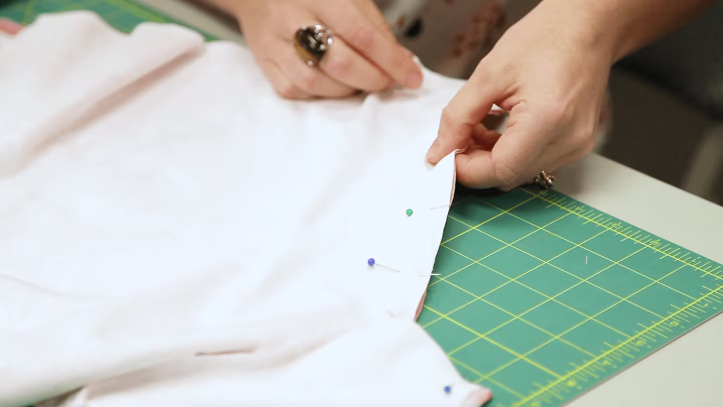 The Essential Toddler Tee - pin the shirt together along the side seams | Spoonflower Blog