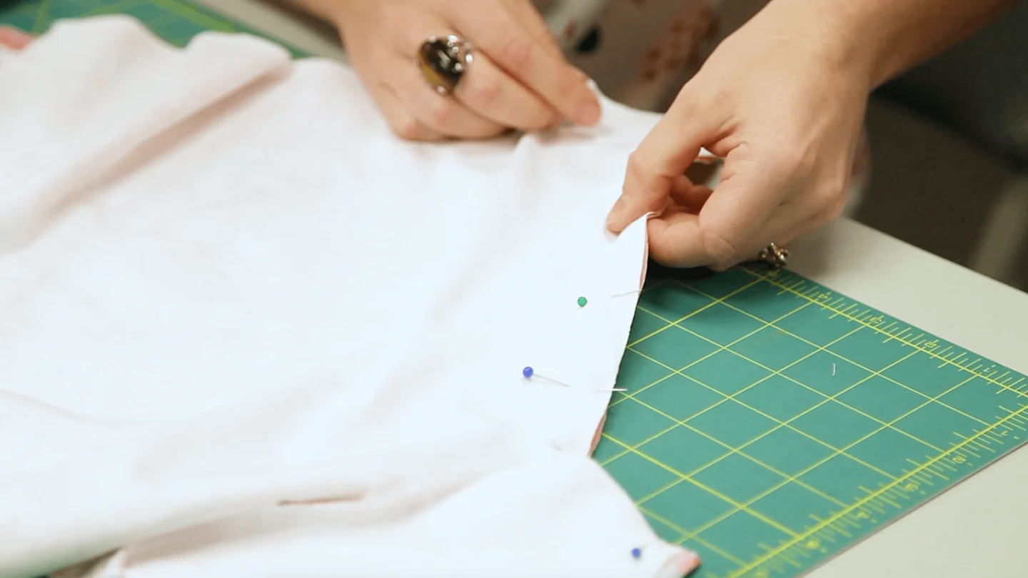 The Essential Toddler Tee - pin the shirt together along the side seams | Spoonflower Blog 
