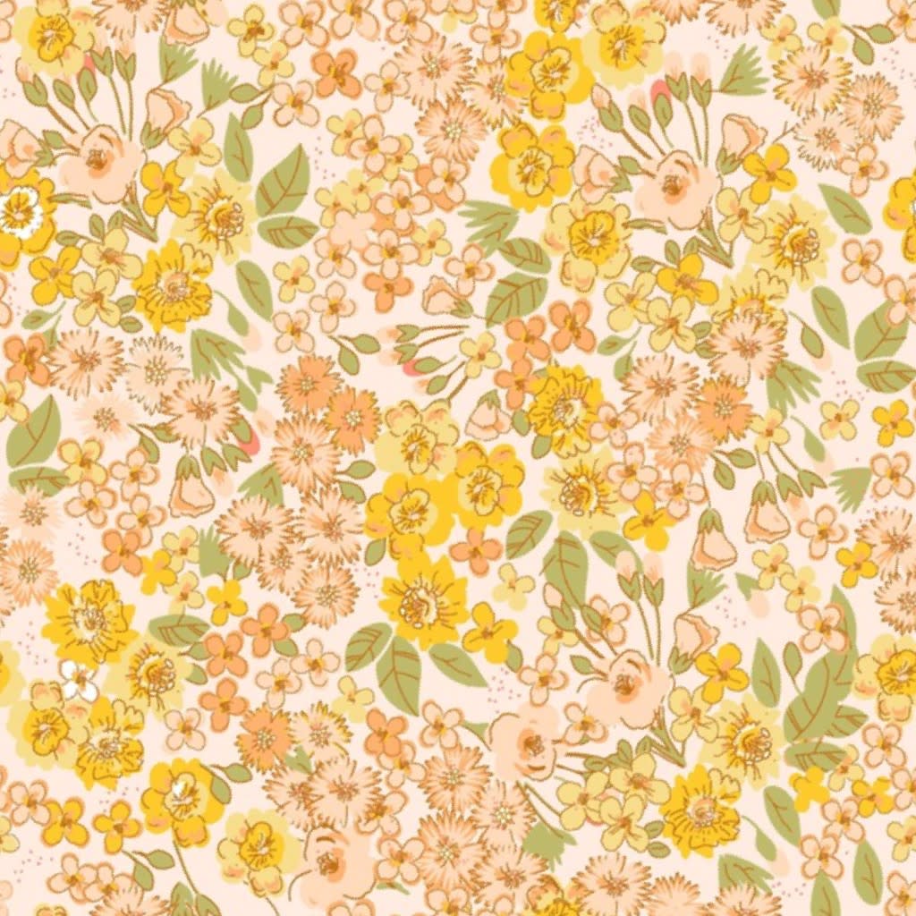 Ditsy floral printed fabric