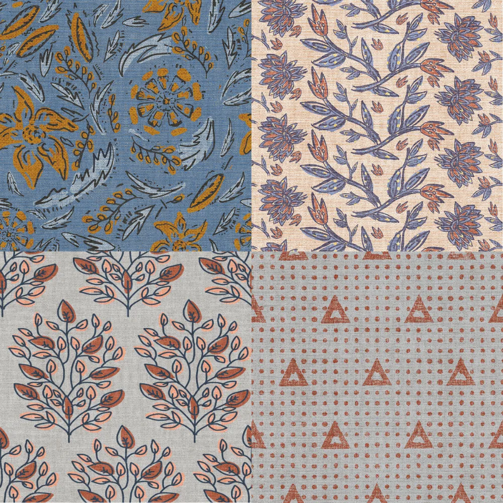 A grid of 4 boho designs from holli_zollinger