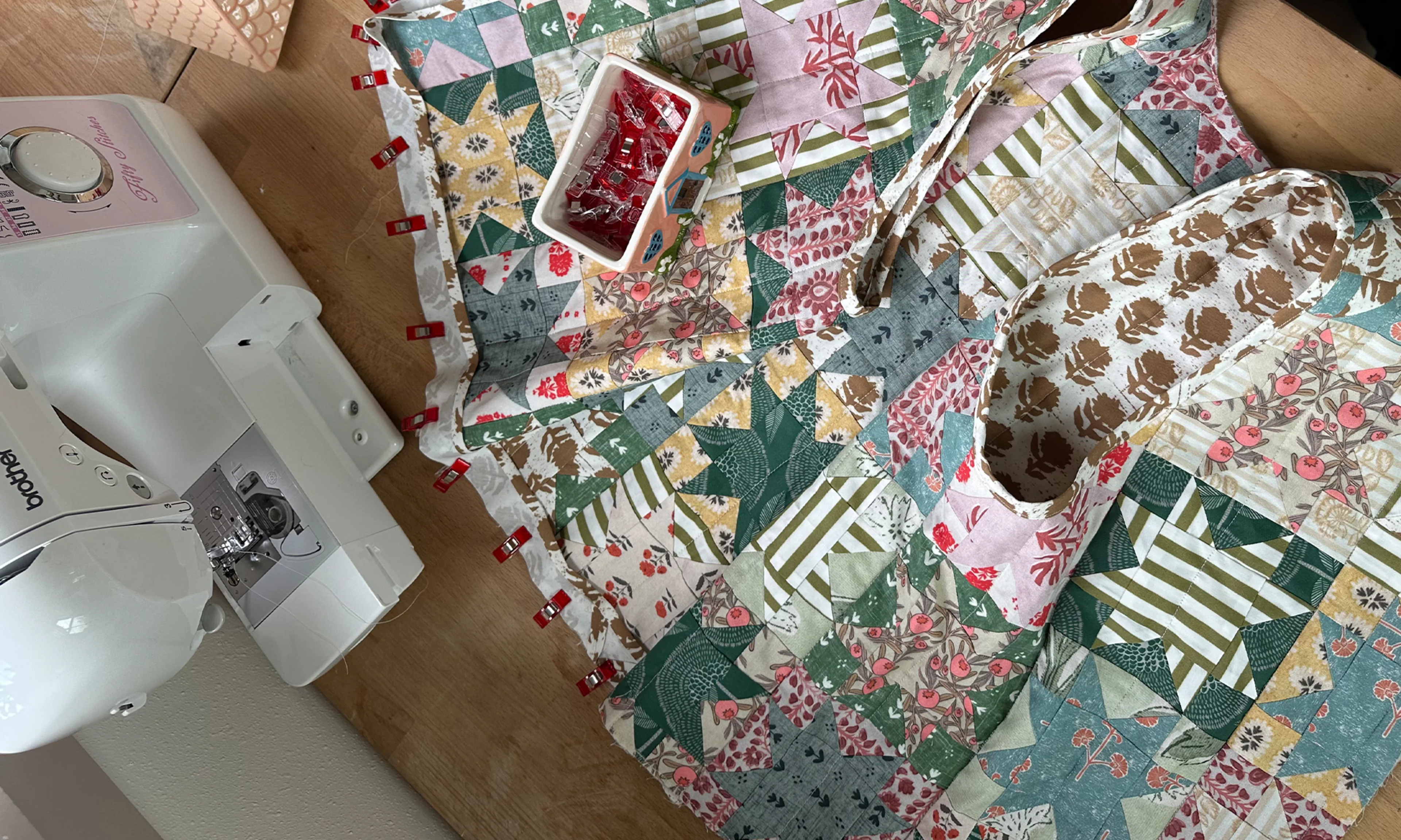 Sydney Graham's quilting project.