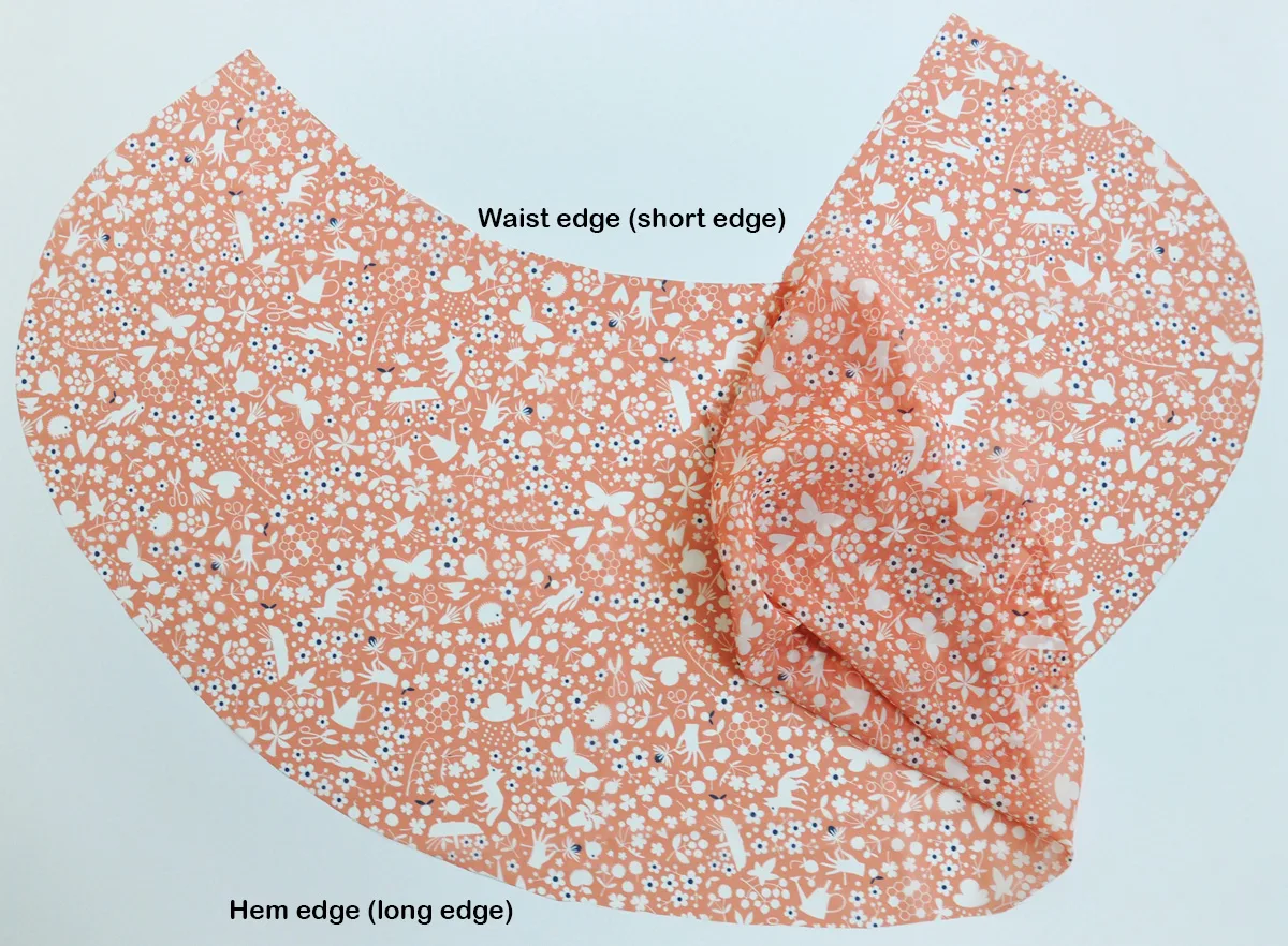 Hem the edges of your ballet wrap skirt
