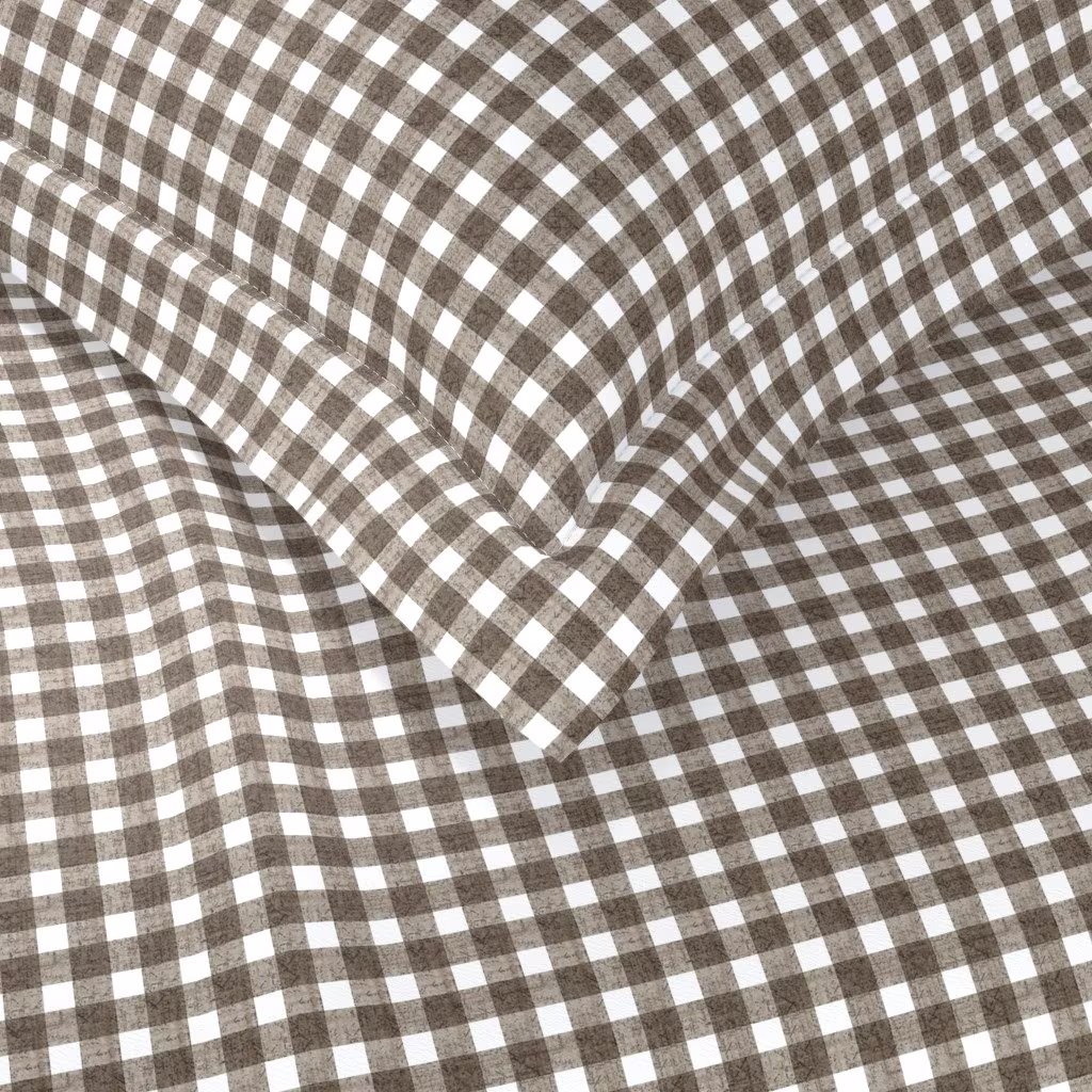 Bedding in Gingham Natural by kristopher_k_design.