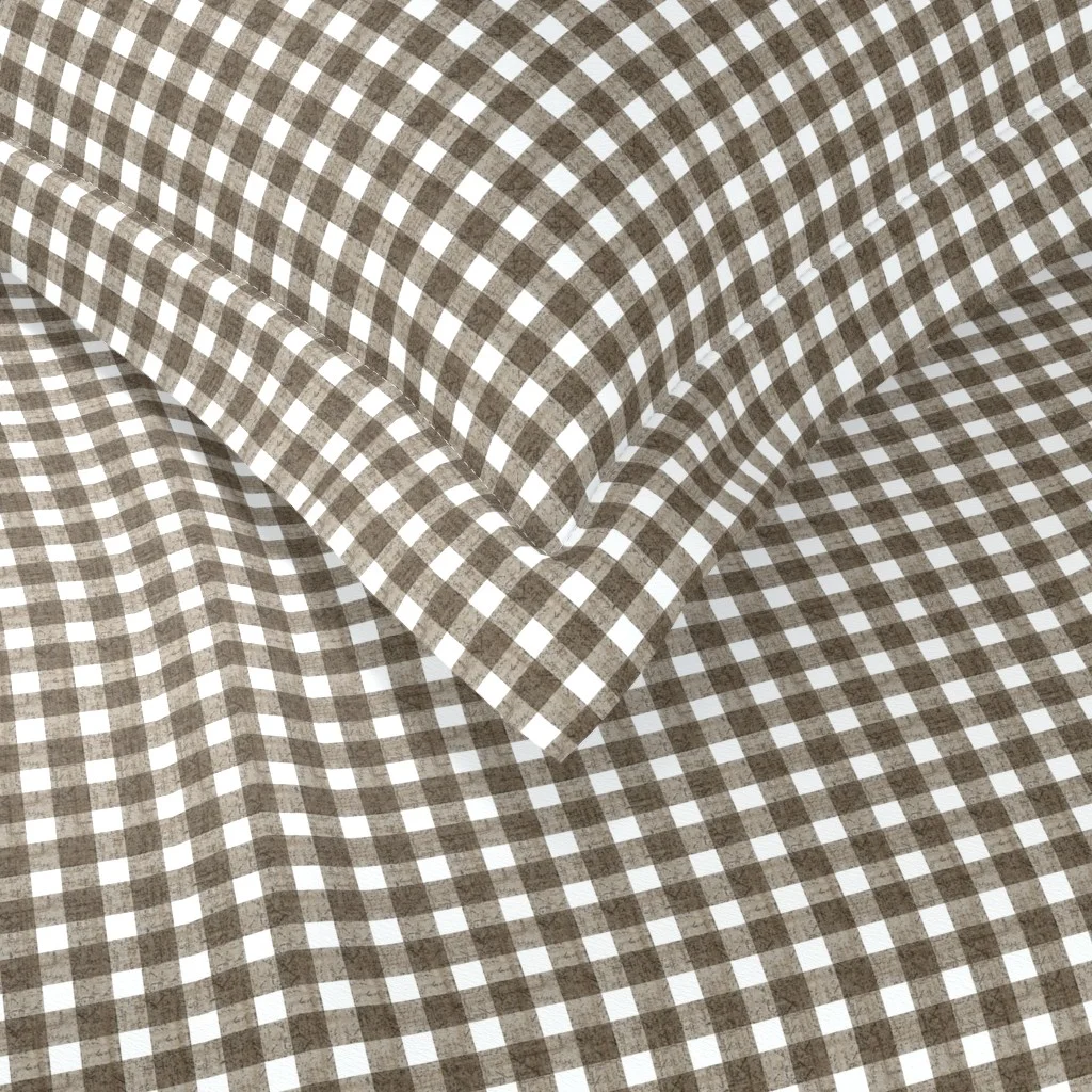 Bedding in Gingham Natural by kristopher_k_design.
