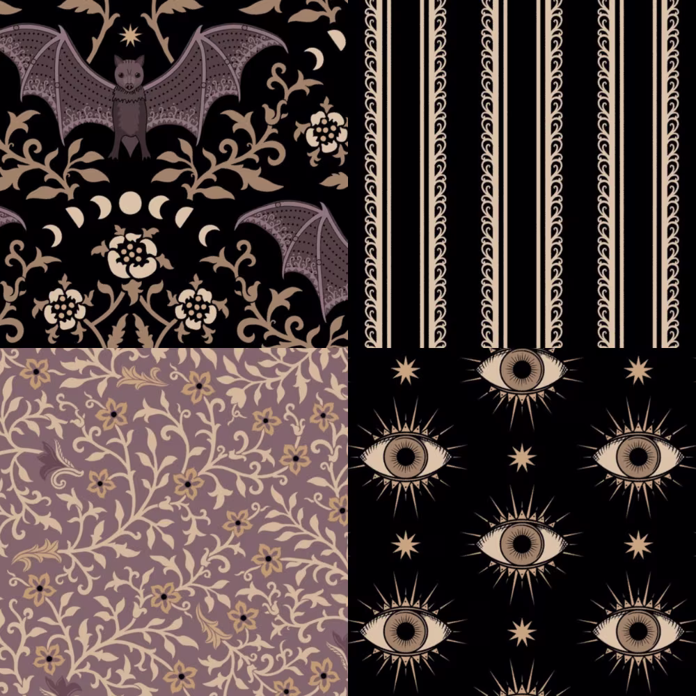 Hanging bats Halloween design collection.