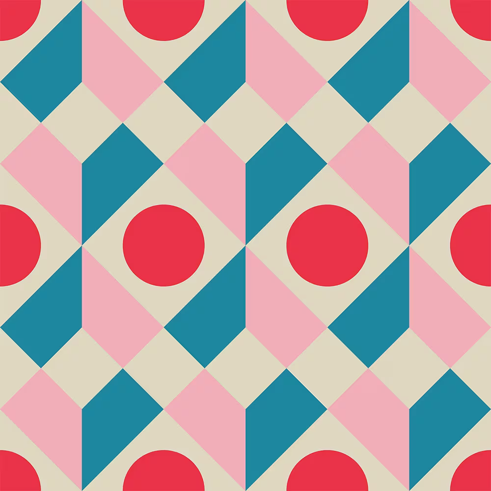 A bright geometric Bauhaus design from holli_zollinger