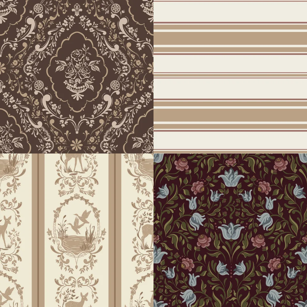 A grid of 4 farmhouse designs from ali-anni