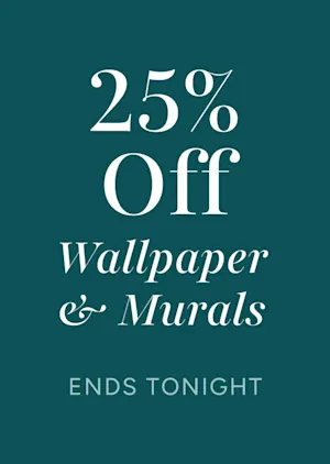 25% off wallpaper and murals Ends Tonight!