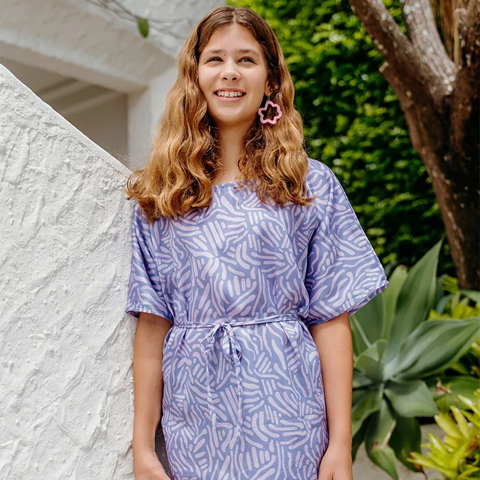 Cotton Silk fabric styled to highlight its elegant sheen and soft hand