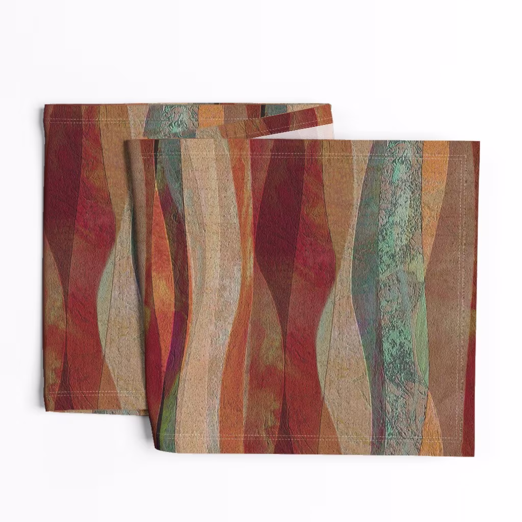 Abstract stripes table runner