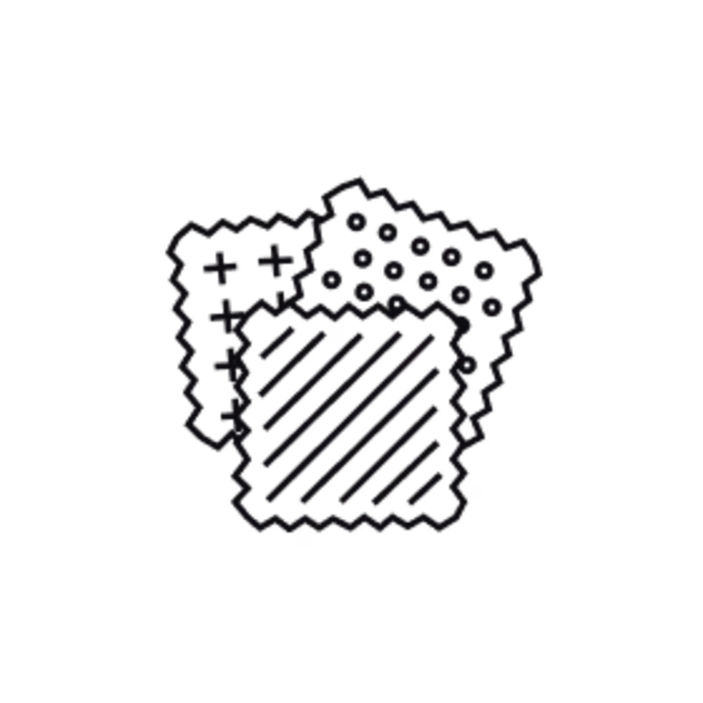 line drawing of design samples