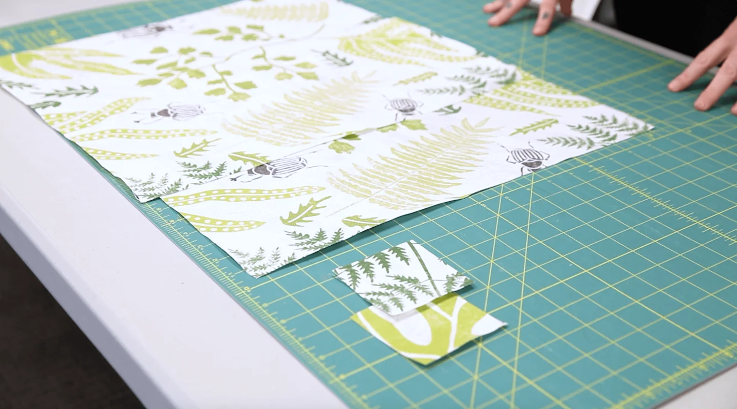 DIY Drawstring Backpack - cut out pattern pieces | Spoonflower Blog