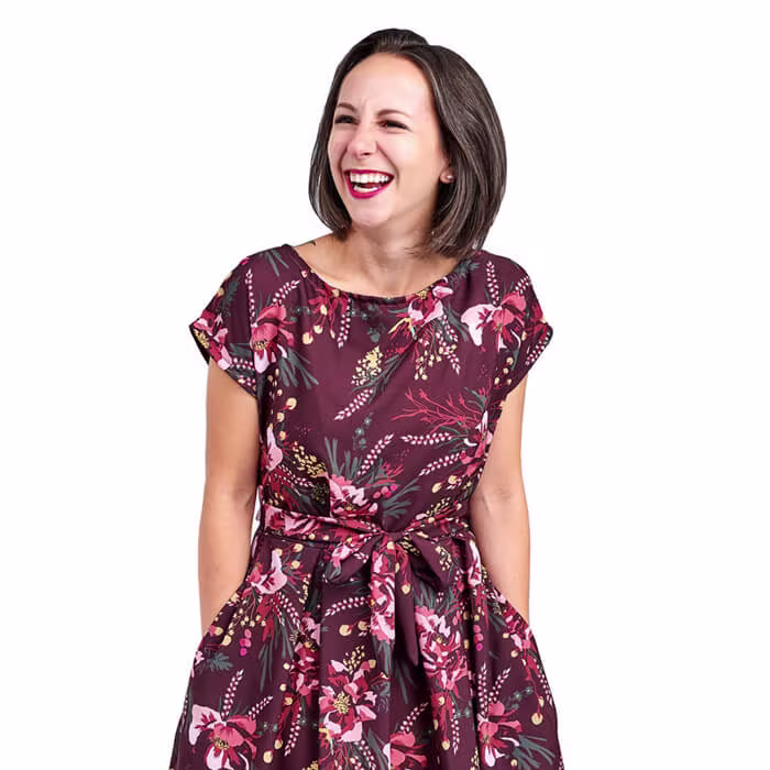 Poly Crepe De Chine fabric styled to highlight its sophisticated, flowing quality