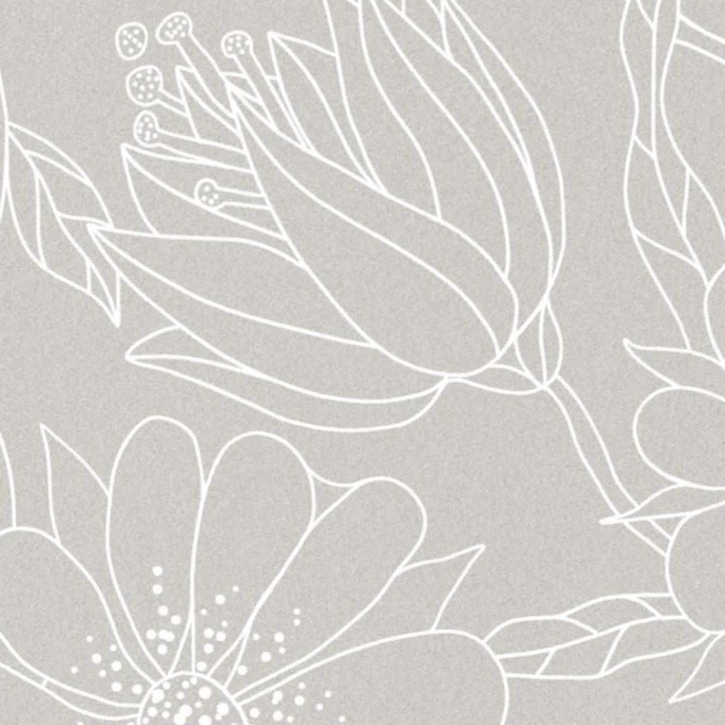 medium-Quiet Gardens-Fawn and White Wallpaper by maliuana