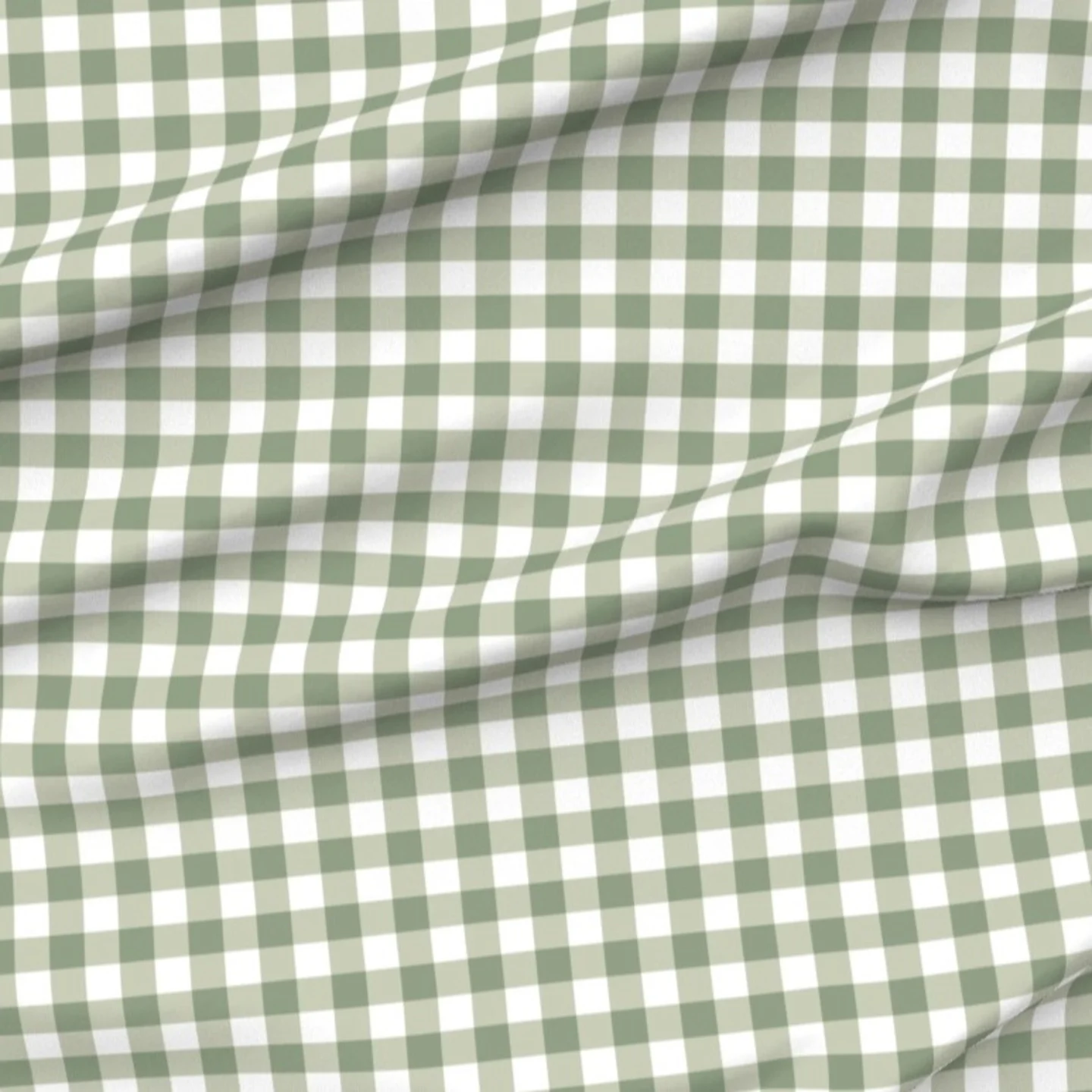 Green Plaid fabric by pipaluk_co