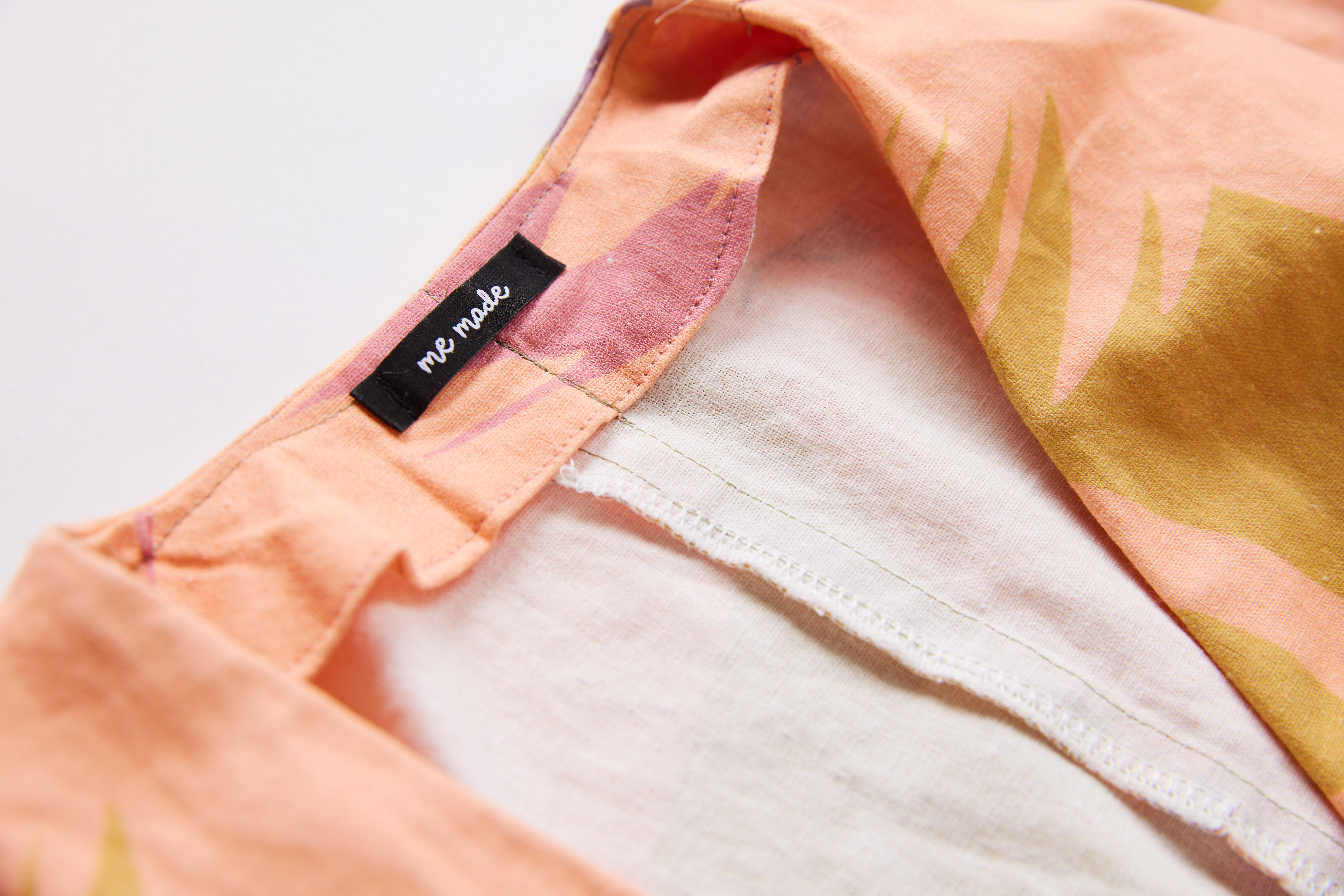 Linen dress with a me made label