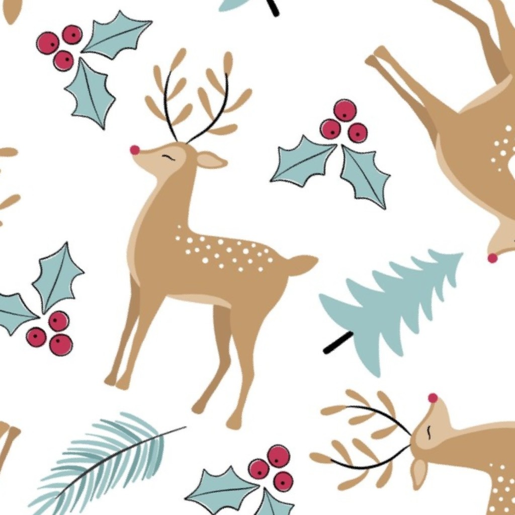 Christmas Reindeer fabric by julie_storie