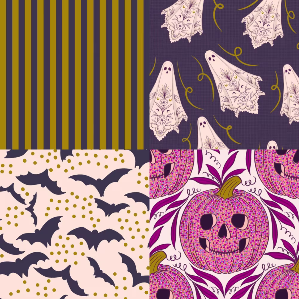 Four halloween designs.