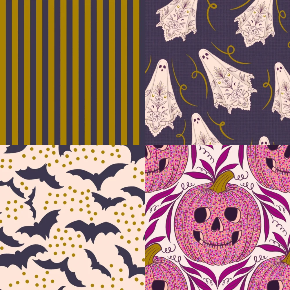 Four halloween designs.