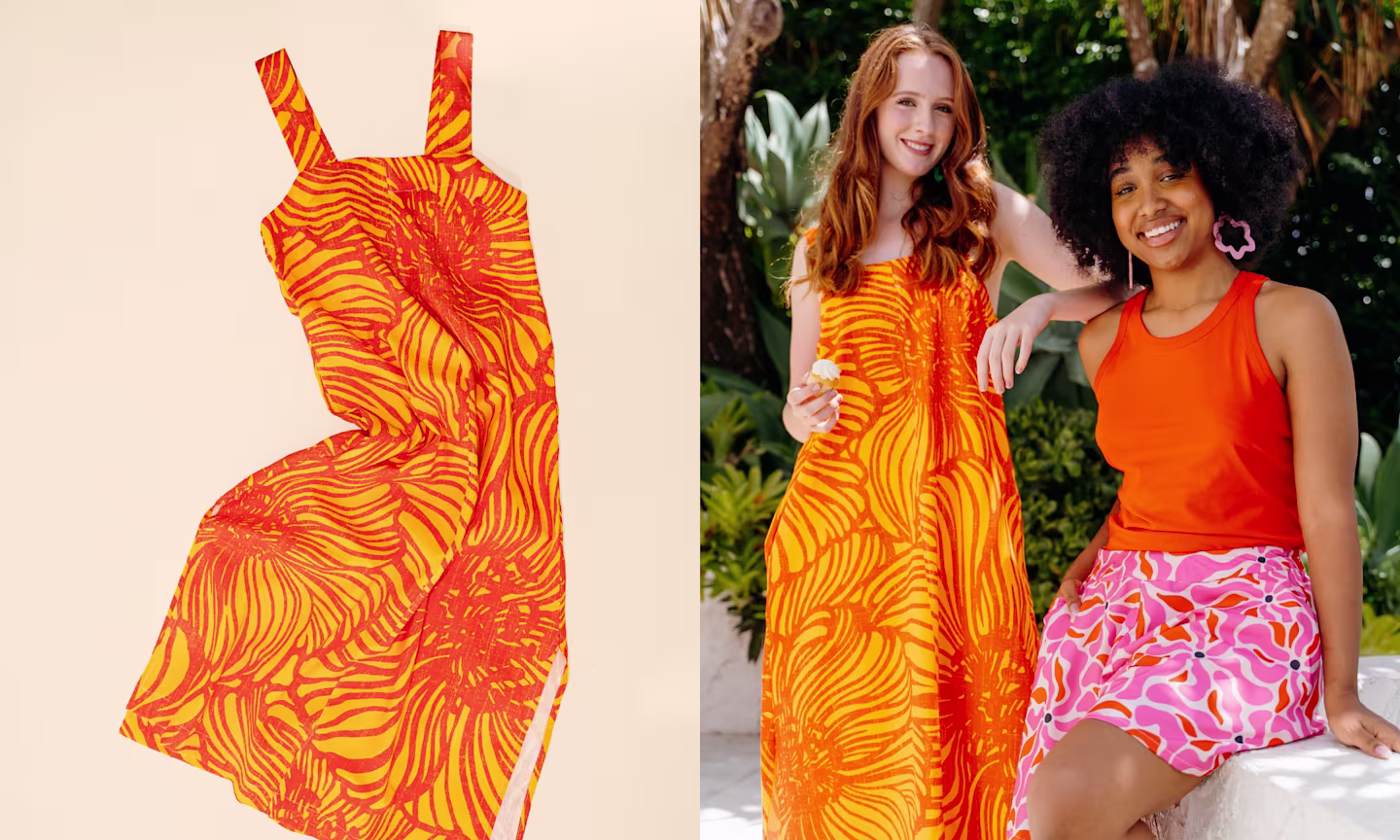 Maxi dress made with Essex Linen