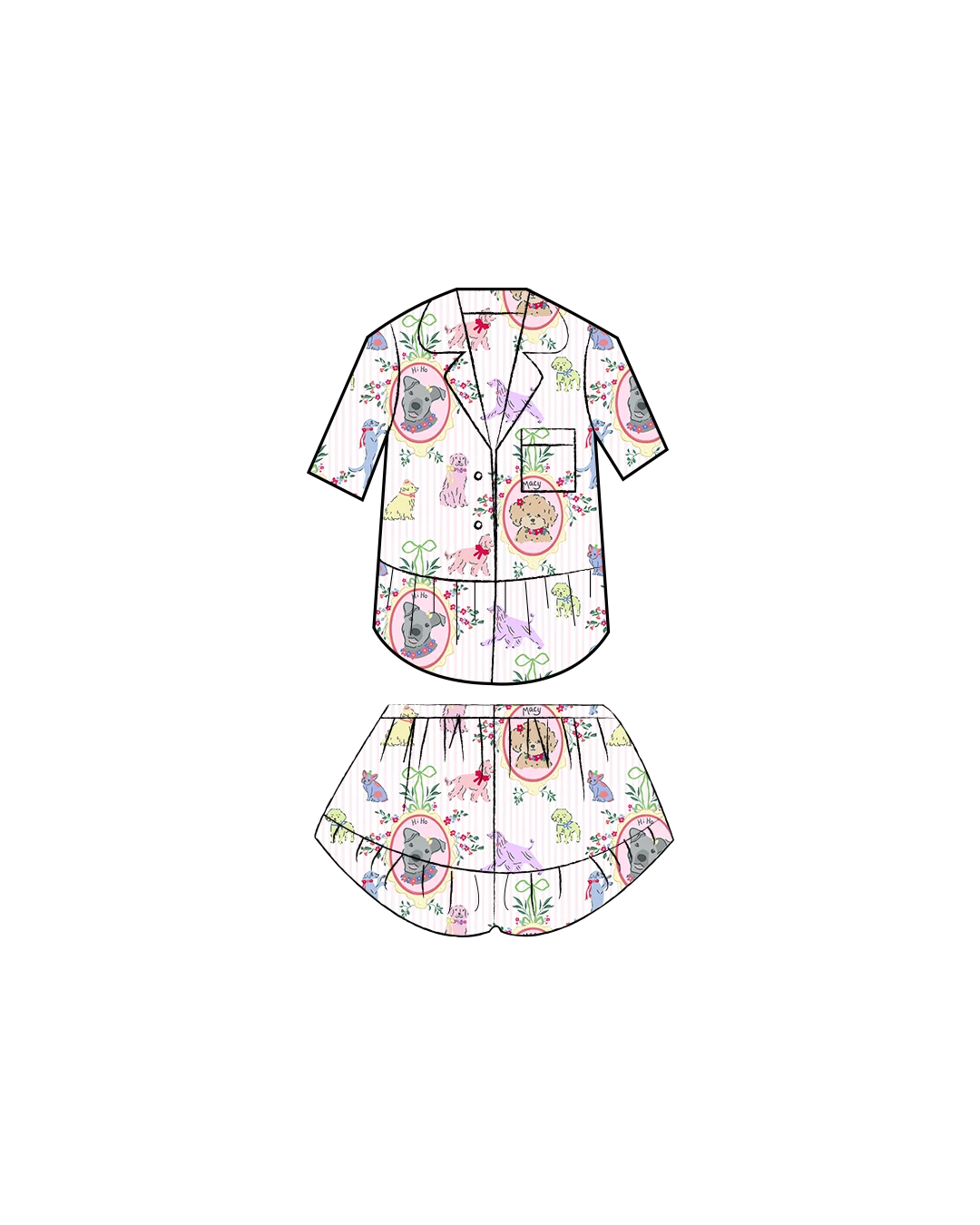 Closet Core's Carolyn Pajamas Sewing Pattern mock up