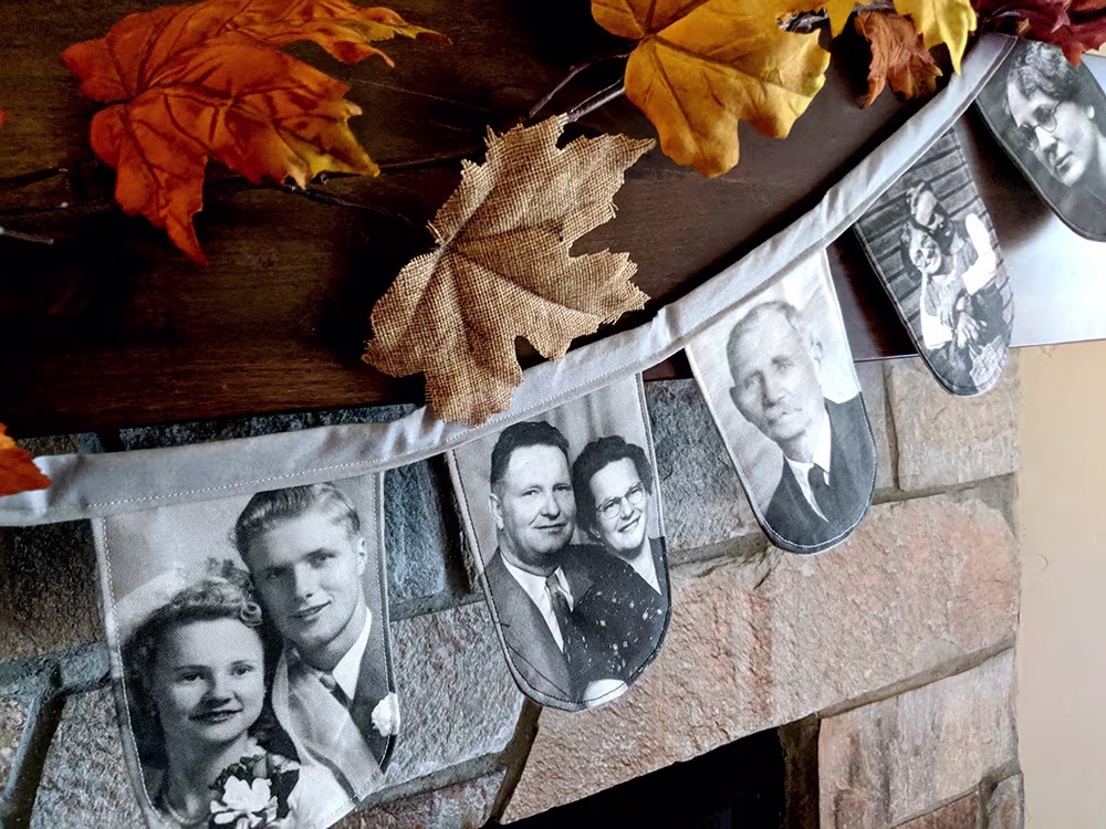 Celebrate Your Family With This DIY Photo Garland | Spoonflower Blog