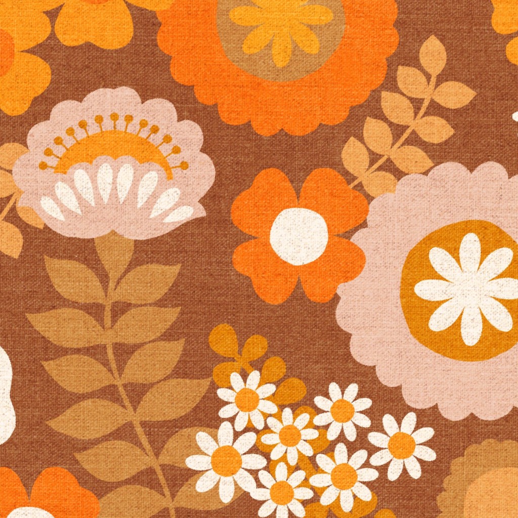 Retro floral print
