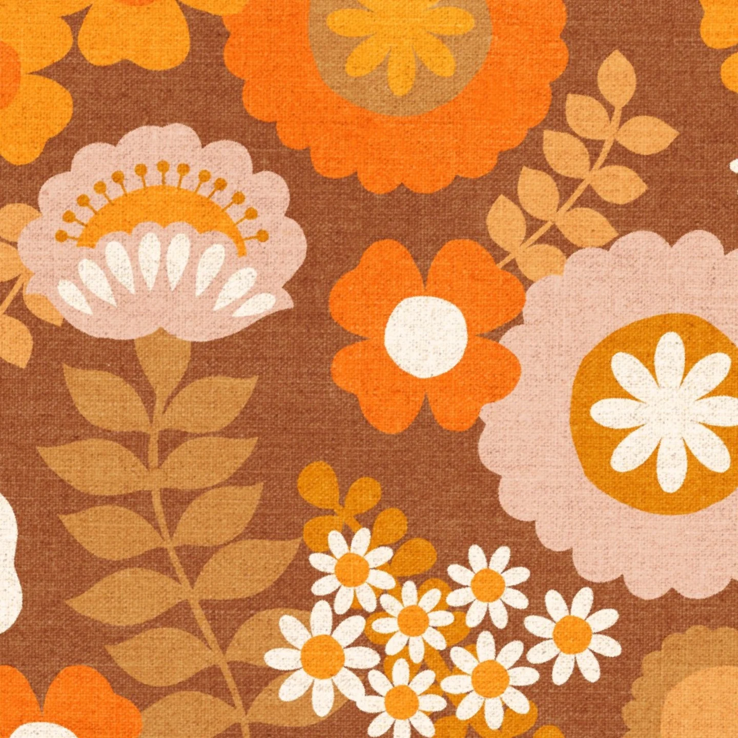 Retro floral print