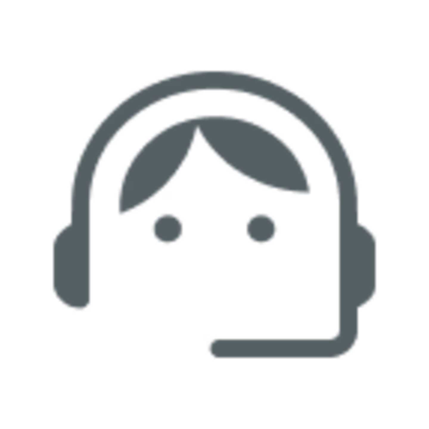 Icon of a person with a headset