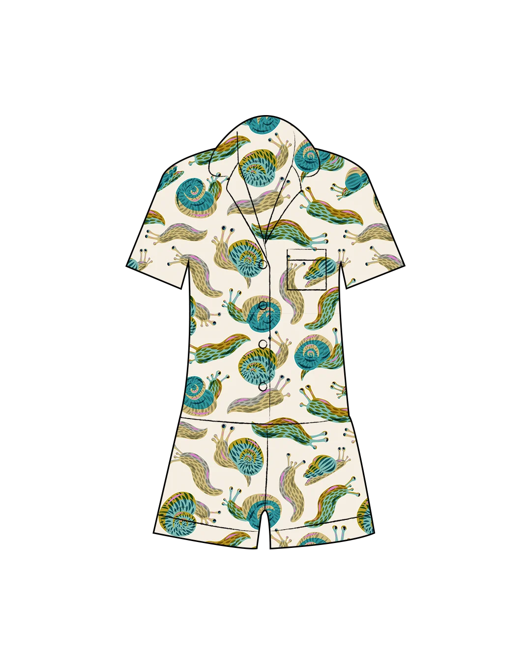 At the Seams Summer Sleepwear Set Sewing Pattern mock up