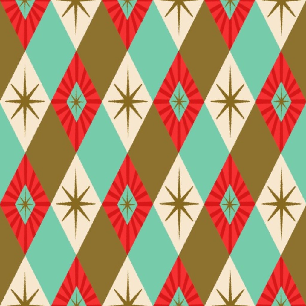 Christmas Starburst fabric by curiouslondon